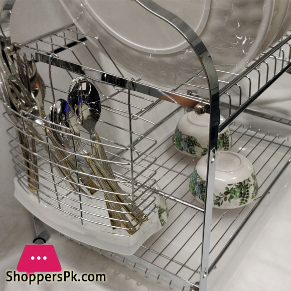Binca 2 Layer Dish Rack Size : L540 x W252 x H370MM