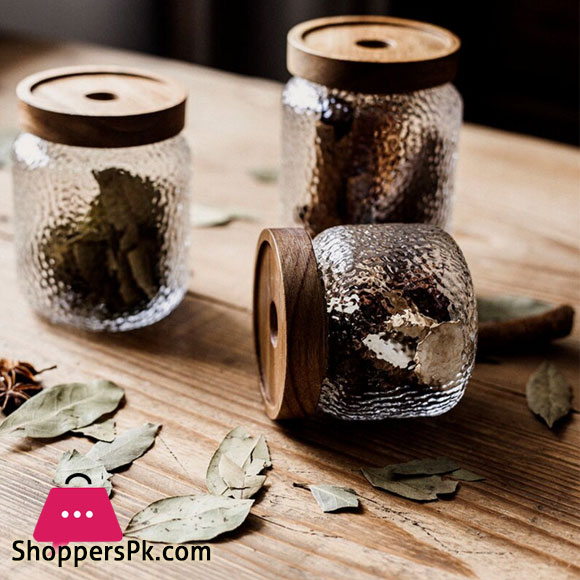Glass Jars Retro Vintage Embossed Food Storage Jar Ornaments Kitchen Storage Can Grains Container 3 Pcs Set