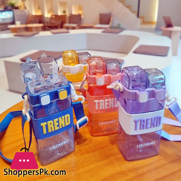 TREND Water Bottle Two Ways to Drink Water Bottle