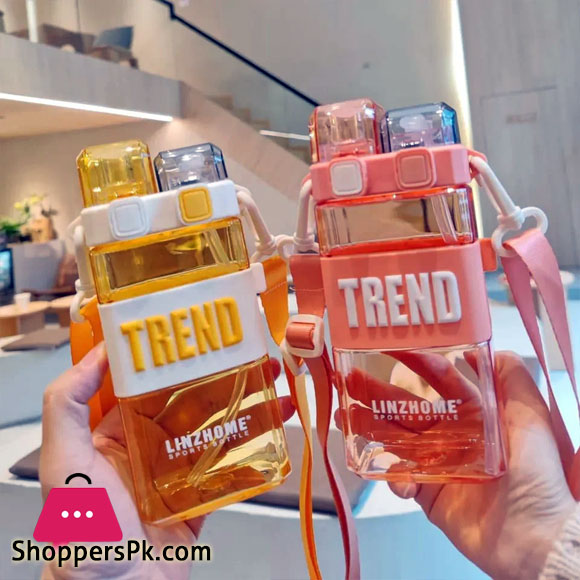 TREND Water Bottle Two Ways to Drink Water Bottle