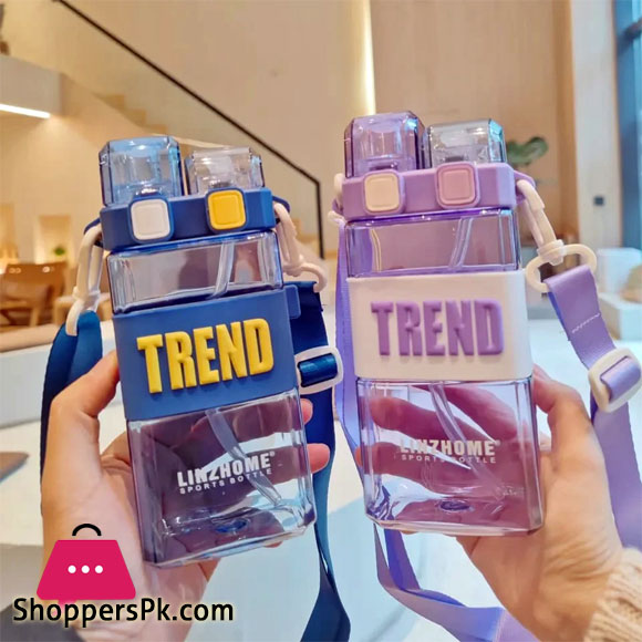 TREND Water Bottle Two Ways to Drink Water Bottle