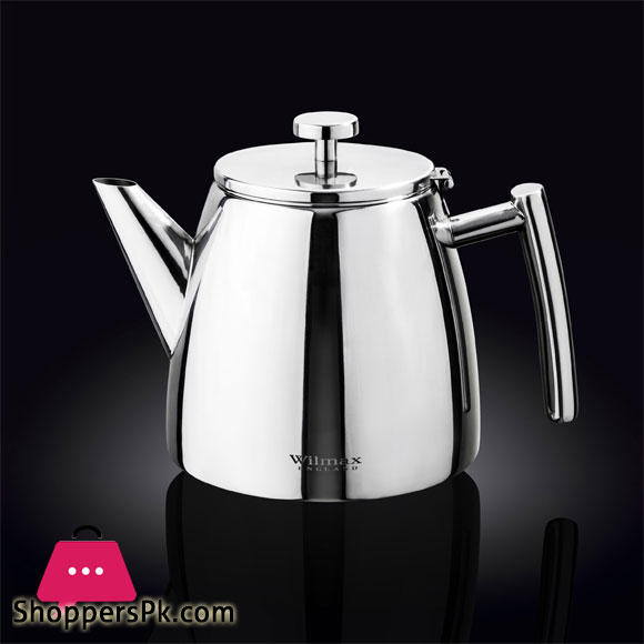 Wilmax Stainless Steel Double Wall Tea Pot 1200ML - WL-551107