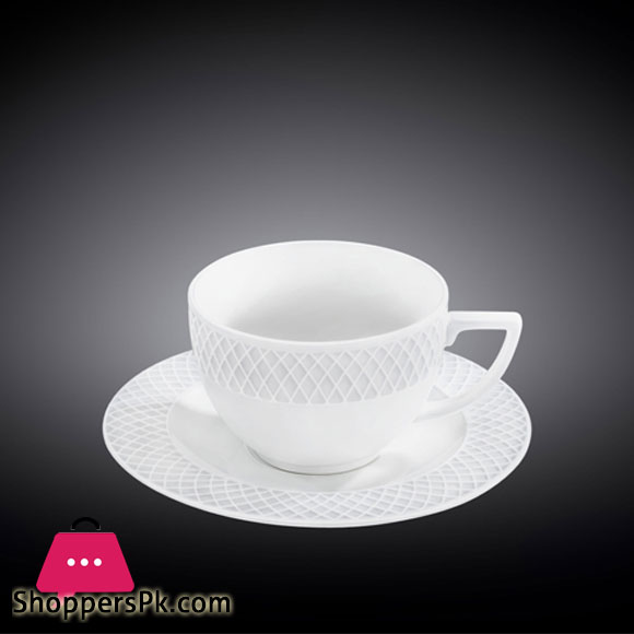 Wilmax Tea Cup and Saucer Set of 6 WL-880105-6C