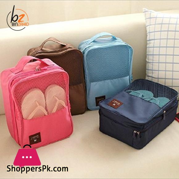 3 Layers Shoe Storage Bag Waterproof Travel Shoes Case Boots Organizer - Multi Color