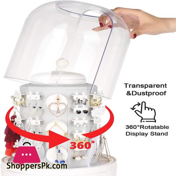 360 Rotating Makeup & Jewelry Organizer Storage Box