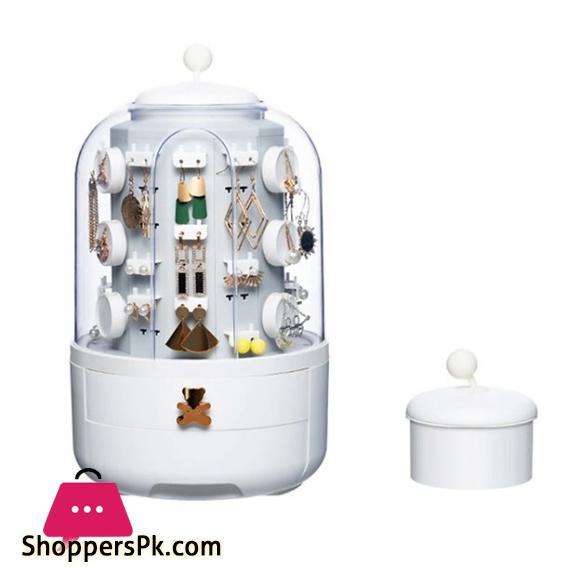 360 Rotating Makeup & Jewelry Organizer Storage Box