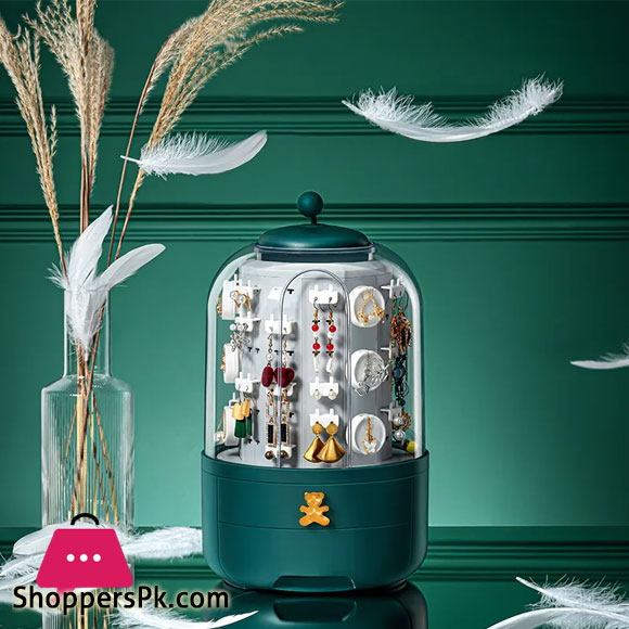 360 Rotating Makeup & Jewelry Organizer Storage Box