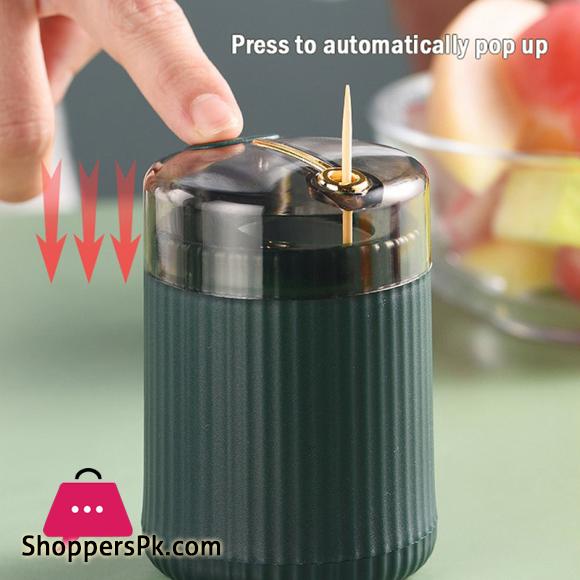 Press Automatic Toothpick Holder Container Household Table Toothpick Storage Box