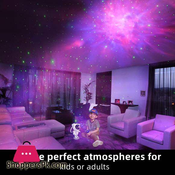 Star Astronaut Projector Galaxy Light Projector for Bedroom Starry Night Light Projector with Timer Ocean Wave Projector for Kids Adults Ceiling Room Decor