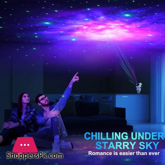 Star Astronaut Projector Galaxy Light Projector for Bedroom Starry Night Light Projector with Timer Ocean Wave Projector for Kids Adults Ceiling Room Decor