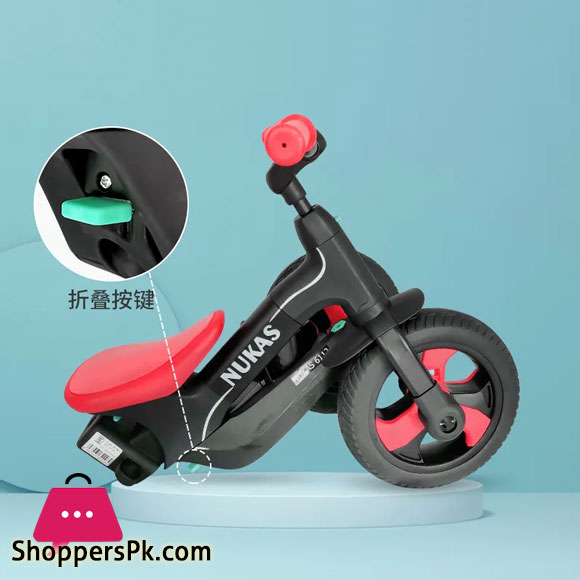 LUDDY Childrens Tricycle Bicycle Five-in-one Hand Push Childrens Balance Scooter Without Pedal Sliding Scooter