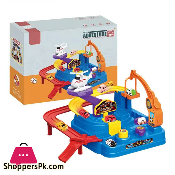 Race Car Tracks Car Adventure Game Mechanical Interactive Train Toy Puzzle Car Track Playsets Kids Toys Gifts