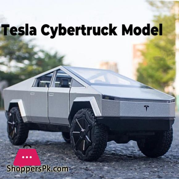 1:24 Scale Tesla Cybertruck Model Toy Pull Back Pick-Up Truck with Sound and Light
