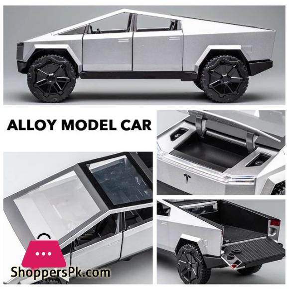1:24 Scale Tesla Cybertruck Model Toy Pull Back Pick-Up Truck with Sound and Light