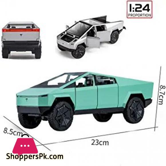1:24 Scale Tesla Cybertruck Model Toy Pull Back Pick-Up Truck with Sound and Light