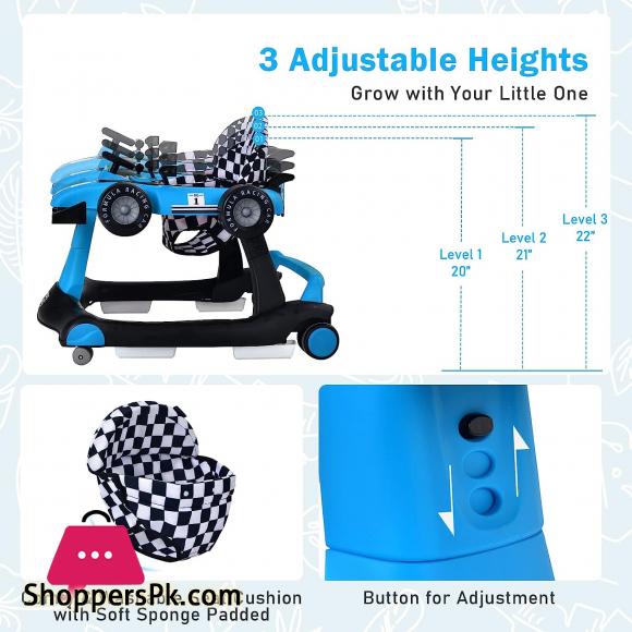 Baby F1 Formula Racing Car Baby Walker Baby Walker Foldable Activity Walker For 6–18 Months