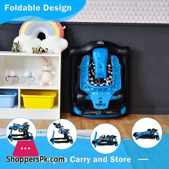 Baby F1 Formula Racing Car Baby Walker Baby Walker Foldable Activity Walker For 6–18 Months
