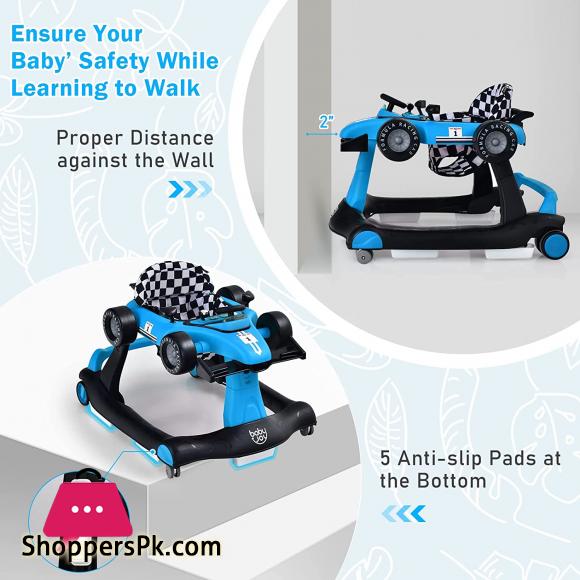 Baby F1 Formula Racing Car Baby Walker Baby Walker Foldable Activity Walker For 6–18 Months