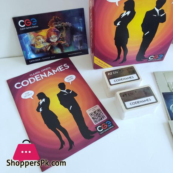 Codenames Top Secret Word Board Game New Open Box Complete Unpunched The Friends & Friendly Party Code Names Board Game