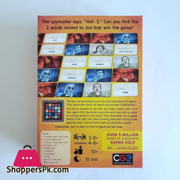 Codenames Top Secret Word Board Game New Open Box Complete Unpunched The Friends & Friendly Party Code Names Board Game