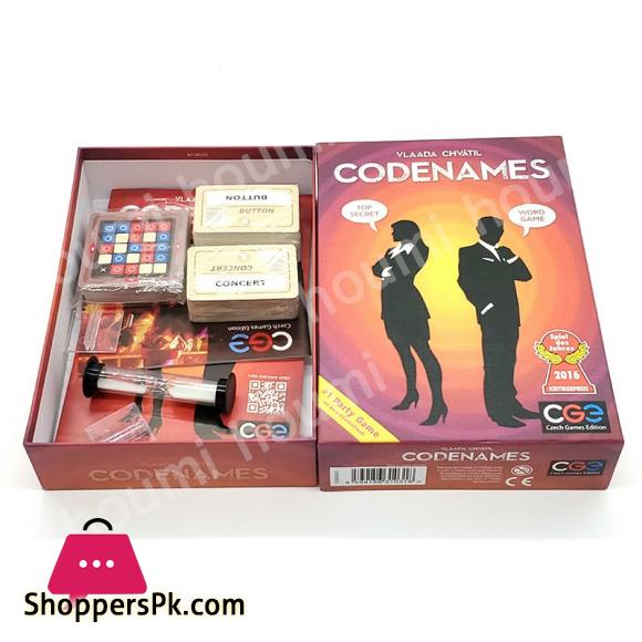 Codenames Top Secret Word Board Game New Open Box Complete Unpunched The Friends & Friendly Party Code Names Board Game