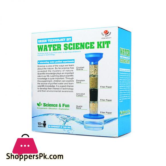 Kids Science 13 Pieces Water Filtration Kit Build & Play DIY Educational Purification Science Experiment