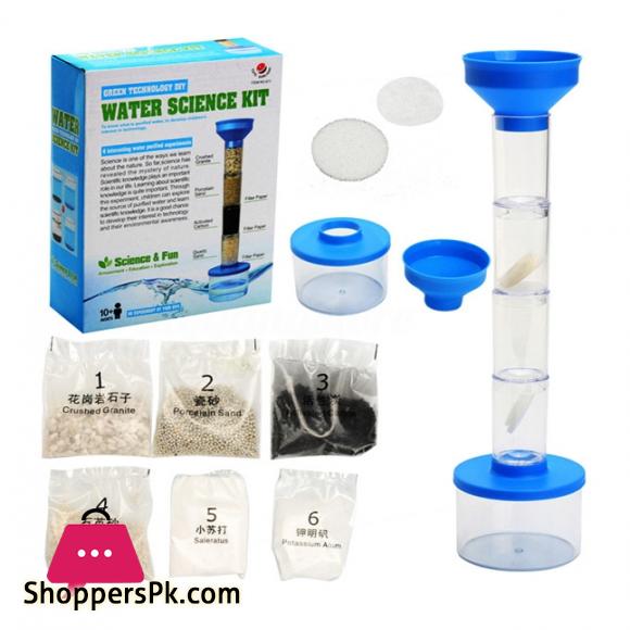 Kids Science 13 Pieces Water Filtration Kit Build & Play DIY Educational Purification Science Experiment