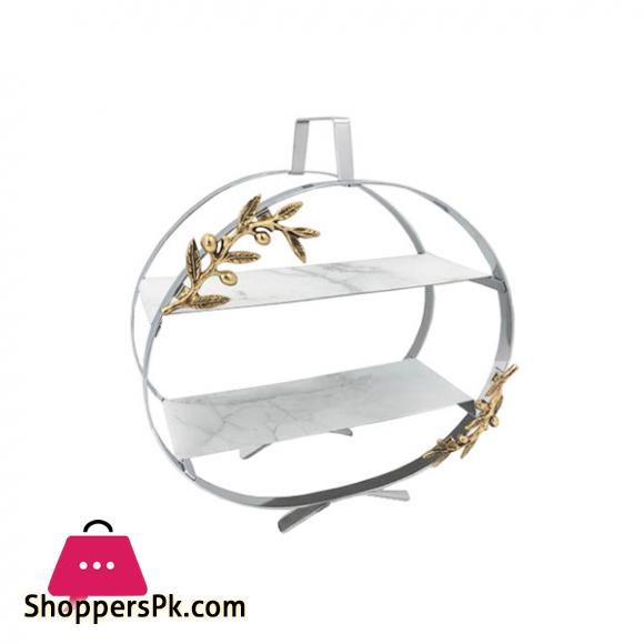 Orchid Round 2- Tier Pastry Stand - WB472