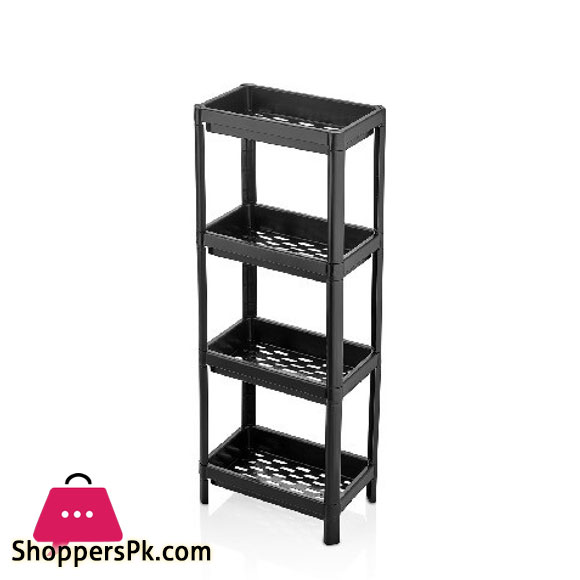 Plastic 4 Tier Storage Shelf Rack Shelving Unit Turkey Made - MRD 505