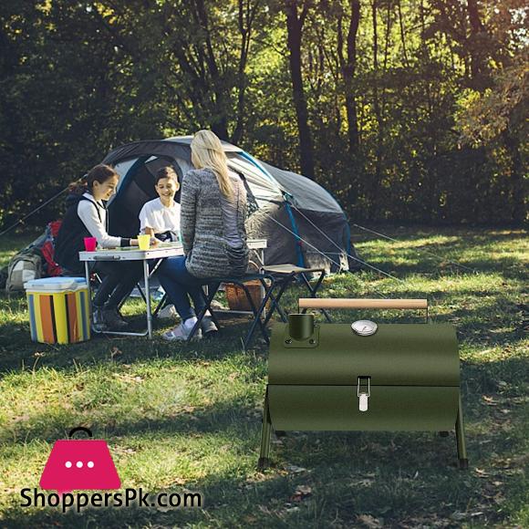 Portable Charcoal Grill Mini BBQ Grill for Outdoor Cooking Camping and Picnic Black