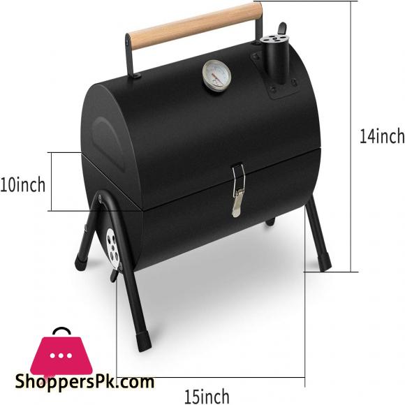 Portable Charcoal Grill Mini BBQ Grill for Outdoor Cooking Camping and Picnic Black