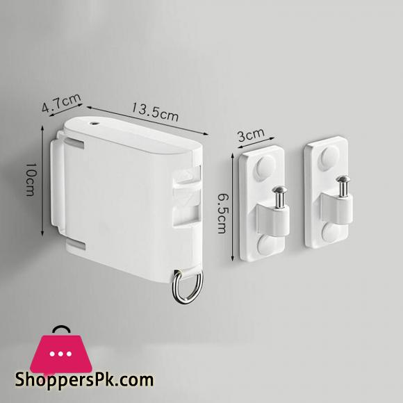 Retractable Hanging Drying Rack Invisible Clothesline Balcony Clothes Line Hole-free Indoor Hotel Balcony Bathroom