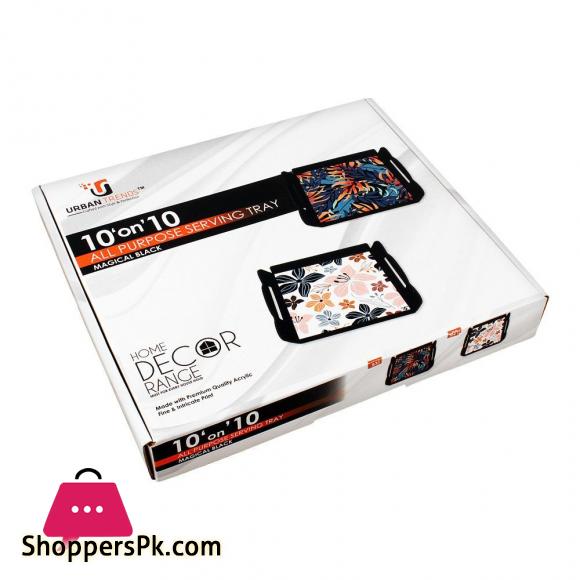 Urban Trends 10 On 10 Tray Magical Black B1