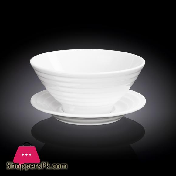 Wilmax Fine Porcelain Bowl & Saucer WL‑991146/AB