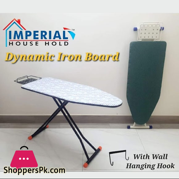 Imperial Dynamic Adjustable Ironing Board 114 Length CM Including Wall Hanging Option