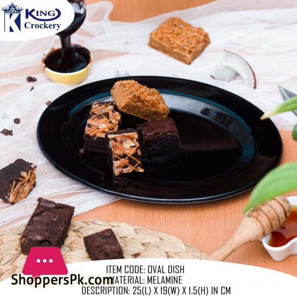 King Melamine Oval Dish 10 Inch - Serving Dish - Melamine Material