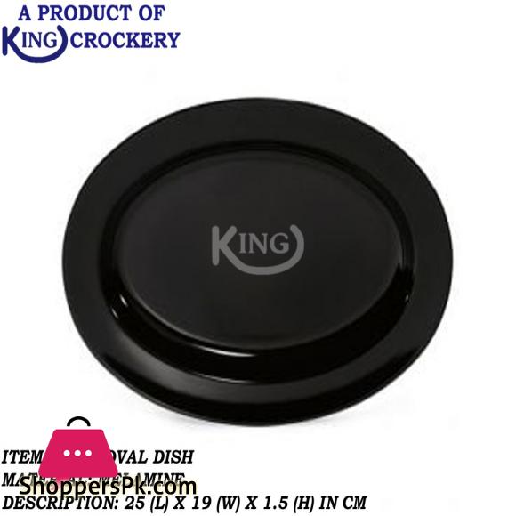 King Melamine Oval Dish 10 Inch - Serving Dish - Melamine Material