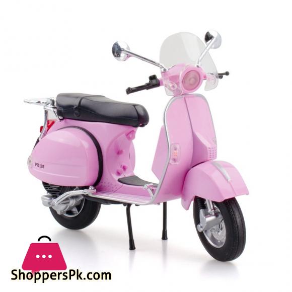 1:10 vespa Motorcycle Model Toys With Sound Light Simulation