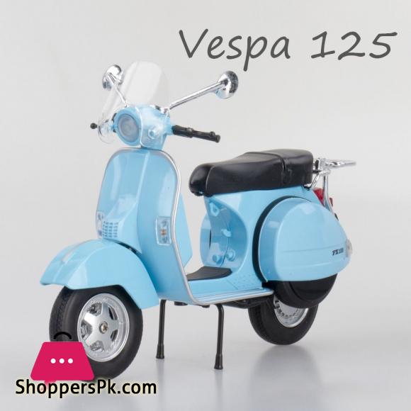 1:10 vespa Motorcycle Model Toys With Sound Light Simulation
