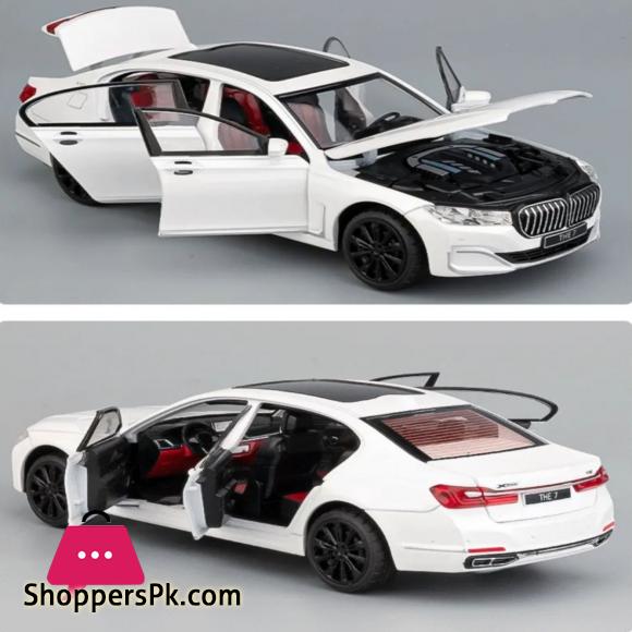 1:24 BMW THE 7 760LI High Simulation Diecast Metal Alloy Model car Sound Light Pull Back