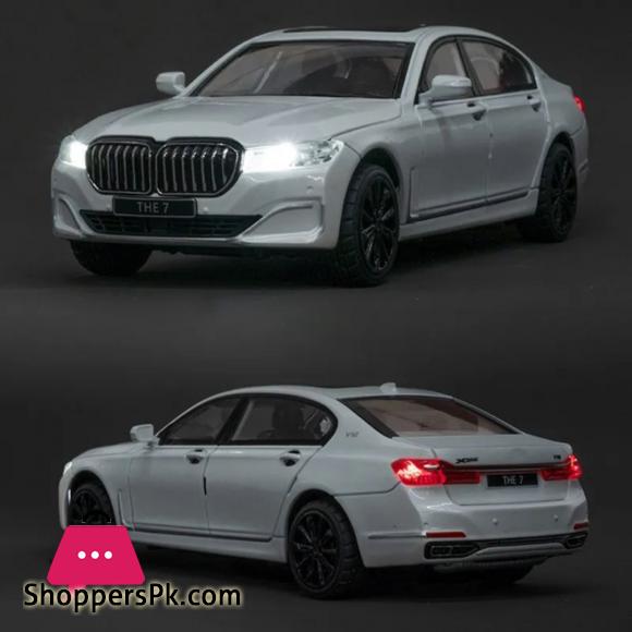 1:24 BMW THE 7 760LI High Simulation Diecast Metal Alloy Model car Sound Light Pull Back