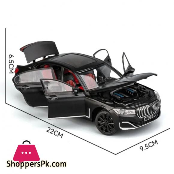 1:24 BMW THE 7 760LI High Simulation Diecast Metal Alloy Model car Sound Light Pull Back