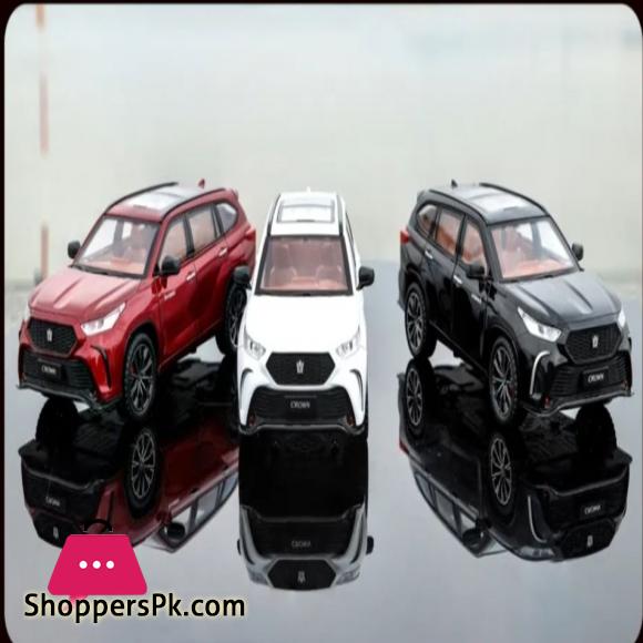 1:24 Crown KLUGER SUV Alloy Car Model Diecast Metal Toy Off-road Vehicles High Simulation Sound and Light