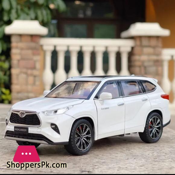 1:24 Highlander SUV Alloy Die Cast Toy Car Model Sound and Light Pull Back