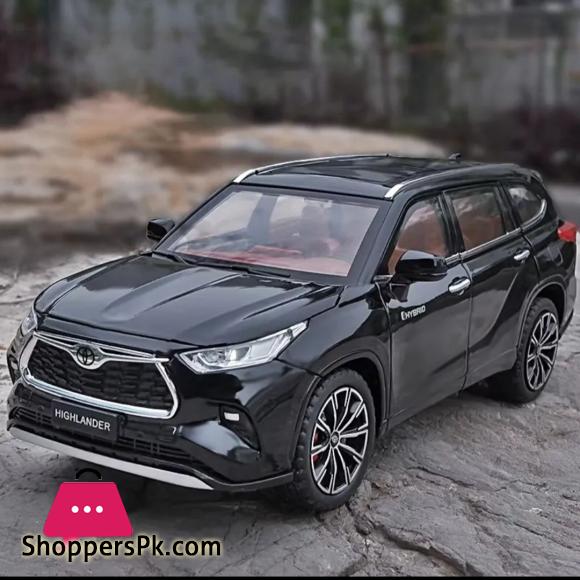 1:24 Highlander SUV Alloy Die Cast Toy Car Model Sound and Light Pull Back