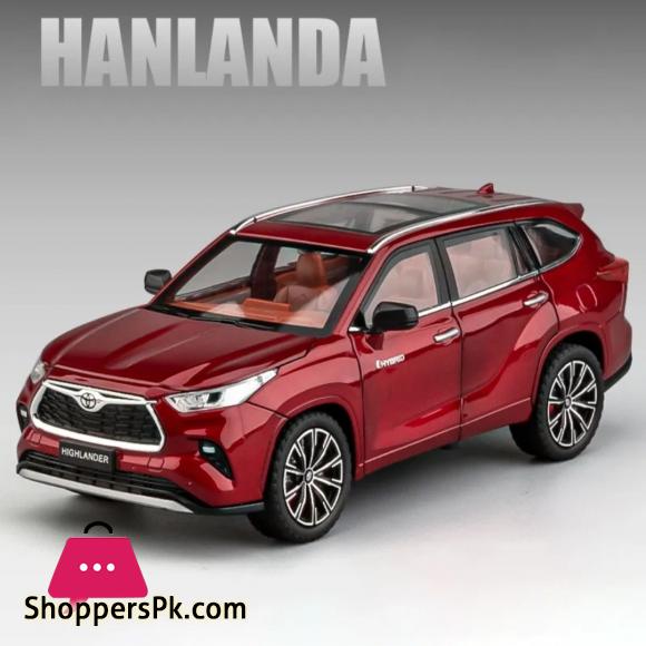 1:24 Highlander SUV Alloy Die Cast Toy Car Model Sound and Light Pull Back