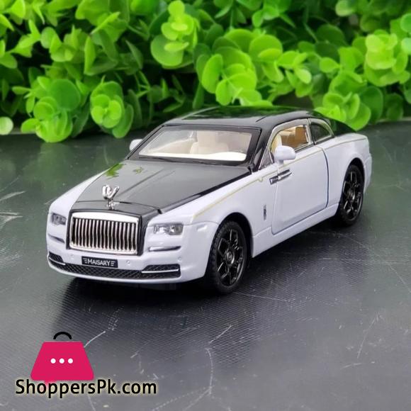 1:32 Diecast Rolls Royce Wraith Mansory Alloy Car Model Toy Vehicles Pull Back Car Sound and Light