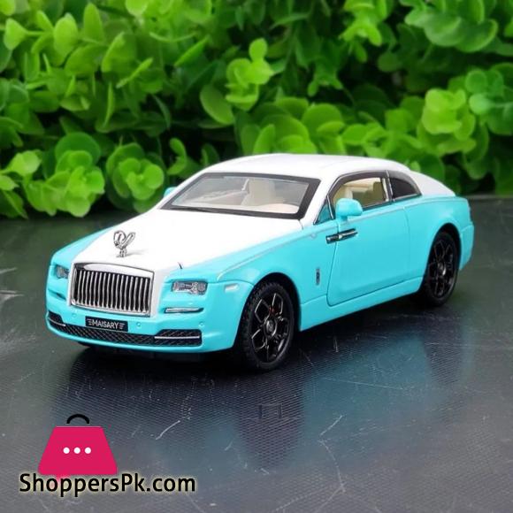1:32 Diecast Rolls Royce Wraith Mansory Alloy Car Model Toy Vehicles Pull Back Car Sound and Light