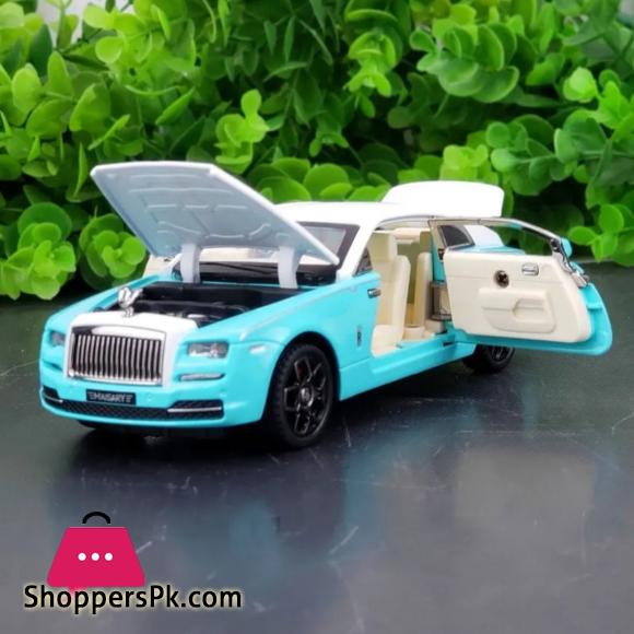 1:32 Diecast Rolls Royce Wraith Mansory Alloy Car Model Toy Vehicles Pull Back Car Sound and Light