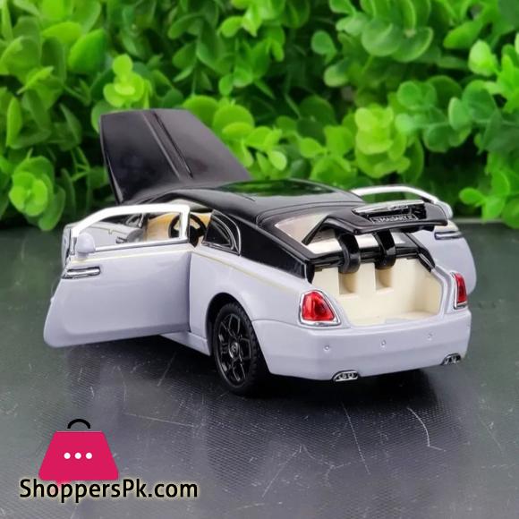 1:32 Diecast Rolls Royce Wraith Mansory Alloy Car Model Toy Vehicles Pull Back Car Sound and Light